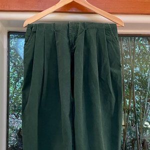 Vintage High Waisted Forest Green Balloon Pants by Z. Cavaricci